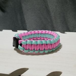 Pink and Blue Paracord Bracelet